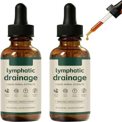Lymphatic Drainage-l, Lymphatic Drainage Drops, Cleansing & Detoxification, Natural Herbs, Easy to Use, Vegan & Sugar-Free, Detoxification for Your Body