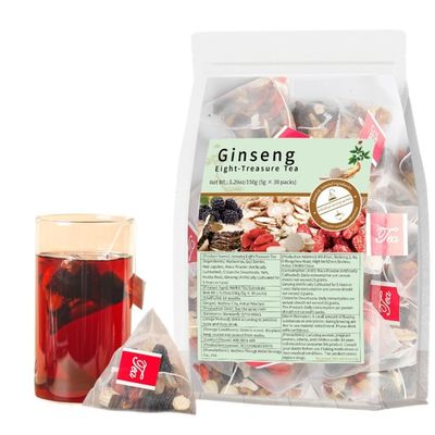 Eight Treasures Tea 150 g | Herbal Tea | Caffeine-Free Blend of 8 Ingredients | Pyramid Tea Bags (5 g x 30)