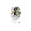 Hhmmei2024-23 Large Parrot Flight Cage with Stand, White Light Gray view 2
