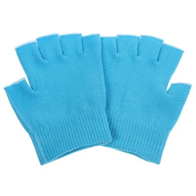 SOLUSTRE Knitted Gel Nail Gloves with Deep Moisturizing Care for Dry Hands