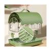 Hhmmei2024-23 High-Transparency Acrylic Bird Cage for Parrots, Portable Outdoor Flight Cage with Stand (B) view 3