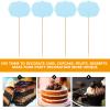 CLISPEED 24-Piece Paper and Wood Chalkboard Food Labels for Wedding Buffets and Parties view 3