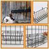 ROMISBABA 4-Pack Iron Rabbit Feeders, Reusable and Tip-Resistant Hanging Feed Racks for Rabbits and Small Pets view 3