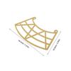 TINEASUR Gold Metal Bird Feeder Perch Extension, Quick Installation view 2