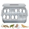 Transparent Snake Egg Incubator with 12 Grids view 1