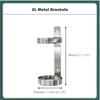 GHFXSCV Gas Cylinder Holder, Stainless Steel Floor Stand for Oxygen Cylinders, Storage Compartment, 2 Pieces, 14 cm Diameter view 2