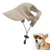 Adjustable Baseball Cap for Dogs - Khaki view 3