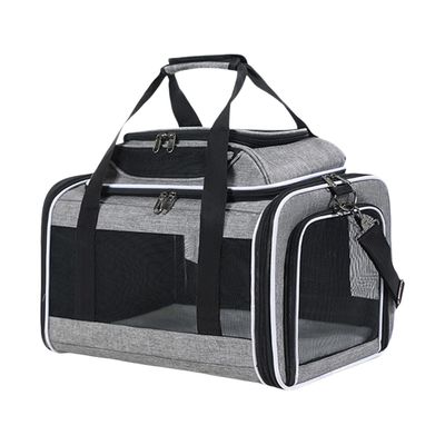 Expandable Soft-Sided Breathable Mesh Cat Carrier