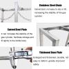 GHFXSCV Stainless Steel Oxygen Cylinder Cart, 60 cm Tall, with Double Safety Chain and Shelf, 25 cm L × 45 cm W view 4