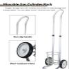 GHFXSCV Mini Oxygen Cylinder Stand, Metal Tank Holder with Wheels, Single-Cylinder D/E Cart, Rollable for Mobile Use, 12 cm (4 3/4 in) Diameter view 4