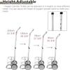 GHFXSCV Lightweight Portable Oxygen Cylinder Cart with Wheels for Home and Medical Use view 4