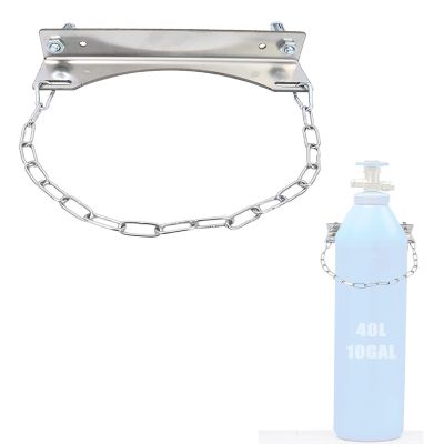 GHFXSCV E-Cylinder Oxygen Tank Holder, Universal Wall Mount with Safety Chain, 12/24/36/48/59 in. Wide, for 40-L Oxygen Tanks