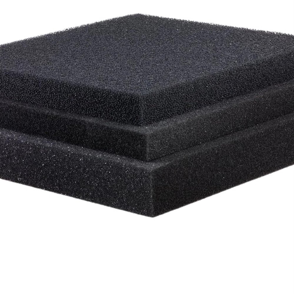 Waterproof Neoprene Fabric Aquarium Filter Wool, Cotton, Black, Multiple Grades, 15/25/35/50 PPI (35 PPI, 100 × 12 × 4 cm)