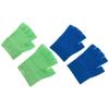 Moisturizing Fingerless Fabric Gloves, 2 Pairs, Blue view 1