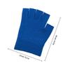 Moisturizing Fingerless Fabric Gloves, 2 Pairs, Blue view 2
