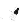 Toyvian 20-Pack 3 mL Glass Dropper Bottles with Black PP Caps for Essential Oils and Skin Care, Precise Dosing, Convenient for Office and Travel view 2