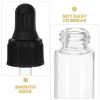 Toyvian 20-Pack 3 mL Glass Dropper Bottles with Black PP Caps for Essential Oils and Skin Care, Precise Dosing, Convenient for Office and Travel view 3