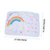 White Flannel Newborn Photo Milestone Blanket view 2