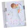 White Flannel Newborn Photo Milestone Blanket view 4