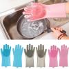BCJMKDX Cleaning and Dishwashing Gloves, Waterproof and Insulated, Gray view 2
