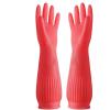 BCJMKDX Cleaning Gloves, Extended Dishwashing Gloves, 38 cm, Red, L view 1
