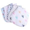 OSOLADY Absorbent Cotton Burp Cloths, 5-Pack, Assorted Styles view 1