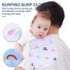 OSOLADY Absorbent Cotton Burp Cloths, 5-Pack, Assorted Styles view 3