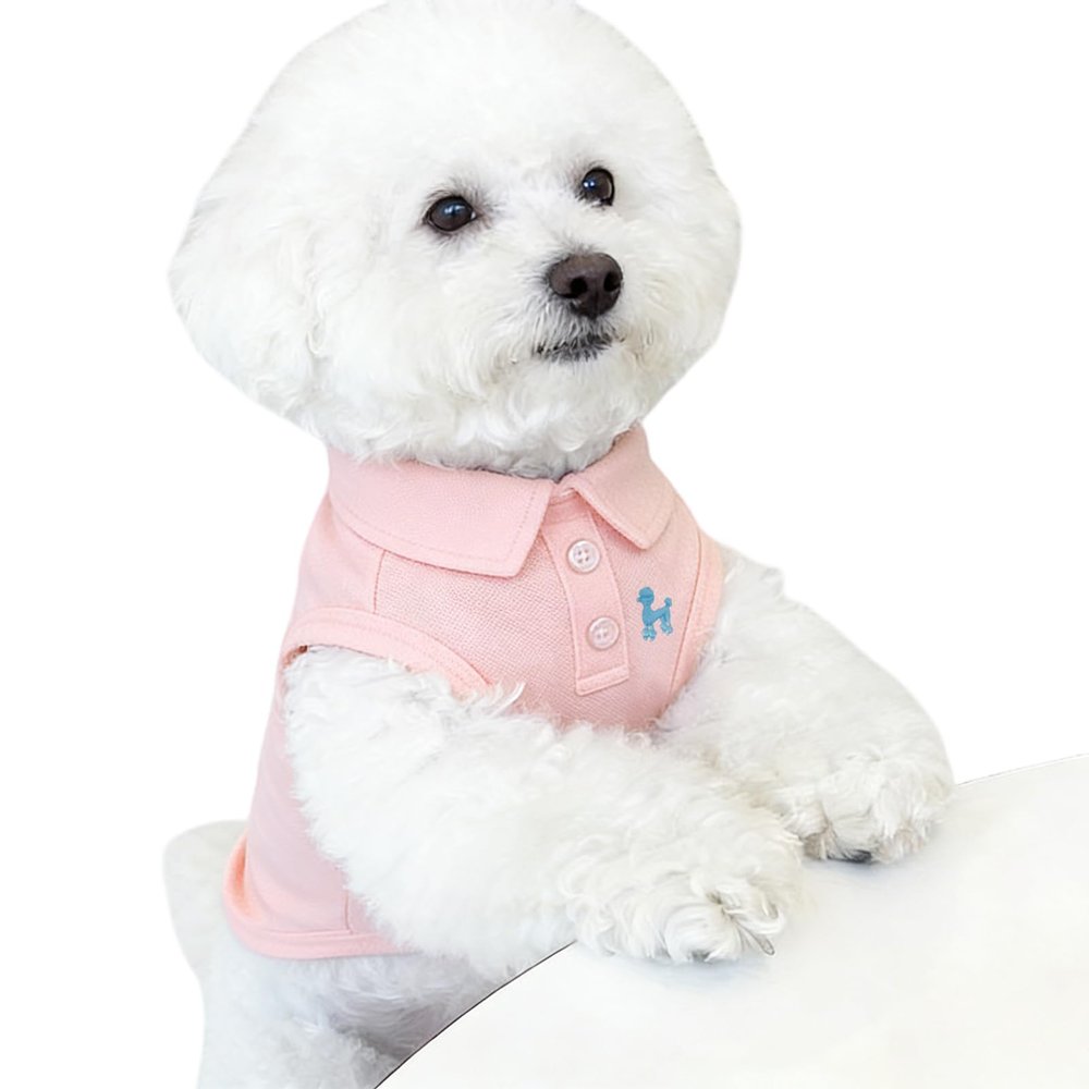 Dog Shirts for Small Dogs, Breathable Dog T-Shirt Vest, Soft Pet Clothing for Puppies Cats Small Dogs (Pink, 2XL)