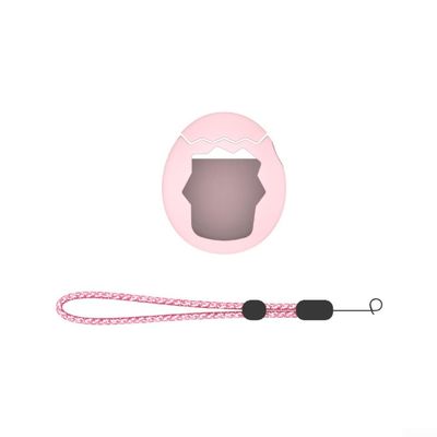 Ultra-Thin Silicone Case with Strap for Tamagotchi Paradise Virtual Pet Machine (Pink)