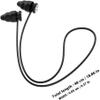 Reusable High-Fidelity Noise-Reducing Silicone Sleep Earplugs for Work and Snoring, Black Ball Design, Soft, Waterproof, with Cord view 2