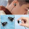Reusable High-Fidelity Noise-Reducing Silicone Sleep Earplugs for Work and Snoring, Black Ball Design, Soft, Waterproof, with Cord view 3