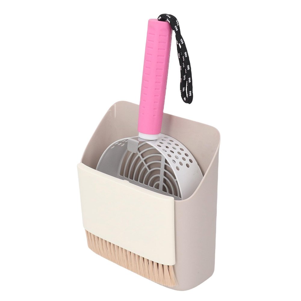 TIKATARER Cat Litter Scoop Set with Detachable Scoop and Brush