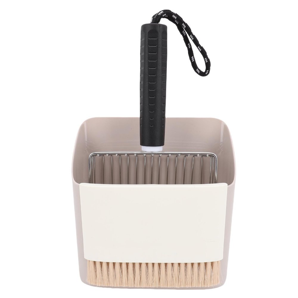 TIKATARER Stainless Steel Cat Litter Scoop Set with Brush and Storage Stand