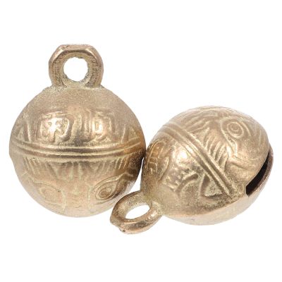 Happyyami Copper Pet Bells, 2-Pack Small Dog Bells with Clear Sound