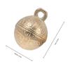 Happyyami Copper Pet Bells, 2-Pack Small Dog Bells with Clear Sound view 2