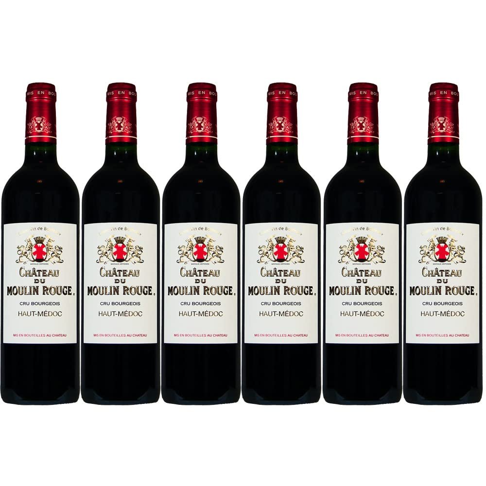 Château du Moulin Rouge 2022 Cru Bourgeois Supérieur Red Wine, 6 x 0.75 L