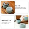 Zerodeko Travel Tea Set, Ceramic Set with Infuser for On the Go view 3