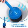 LIFKICH High-Pressure Toilet Plunger, PP, Blue view 3