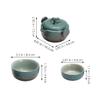 Zerodeko Ceramic Travel Tea Set with Portable Teapot and Cup view 2