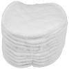 Cabilock 10-Piece Layered Cotton Reusable Nursing Pads, White, Washable view 1