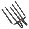 HOODANCOS Stroller Safety Harness, 5-Way Adjustable, with Small Storage Compartment, Lightweight POM and PP, Black view 1