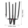 HOODANCOS Stroller Safety Harness, 5-Way Adjustable, with Small Storage Compartment, Lightweight POM and PP, Black view 2
