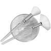 LALADEFIEE Nylon and ABS Foam Brush with Glass Bowl for Facial Cleansing, 1 Set view 1