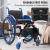 Sport Wheelchair, Foldable Ergonomic Transport Wheelchair with Lightweight Aluminum Alloy Frame view 4