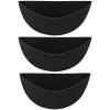 MoSundi 3-Pack Half-Round Felt Hanging Basket Liners view 1