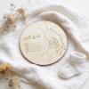 Generic 2026 Birth Announcement Keepsake, Engraved Bracelet Holder for Baby Photos, Personal Desktop Ornament (Beige, 15 x 15 cm) view 3