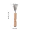 2-Piece Comb Cleaning Claw Set with Wooden Handles for Metal Combs view 2