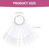 100 ABS Nail Swatch Tips, Foldable Fan with Ring view 2
