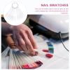 100 ABS Nail Swatch Tips, Foldable Fan with Ring view 3