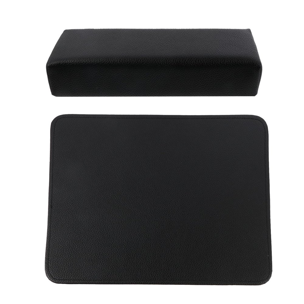 2-Pack PU Leather Hand Rest with Lychee Texture for Nail Art